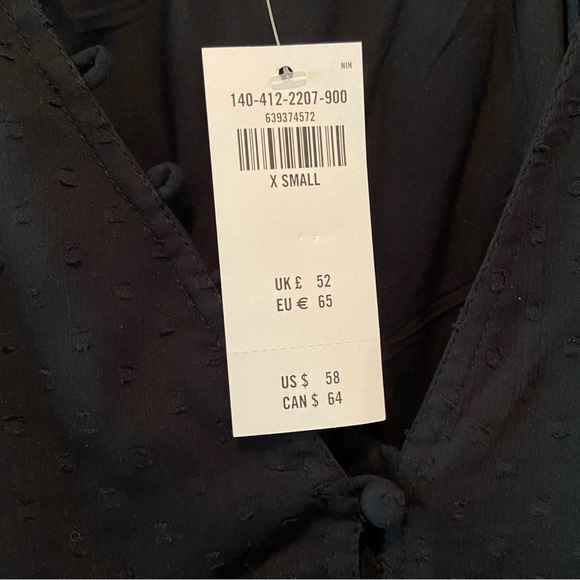 Abercrombie & Fitch Chiffon Clip Dot Bodysuit - Picture 7 of 7